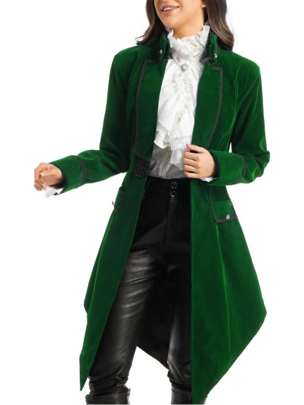 Gothic Victorian Tailcoat Jacket | Long Steampunk Coat for Women | Unique Style